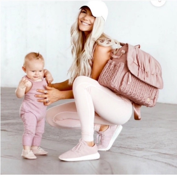 Happ Brand Levy Diaper Bag Backpack in dusty rose - Picture 8 of 9